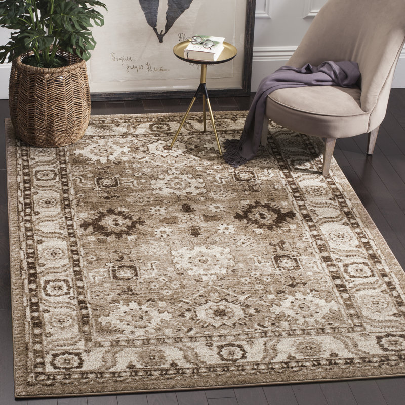 Darby Home Co Asheville Oriental Taupe Area Rug & Reviews Wayfair
